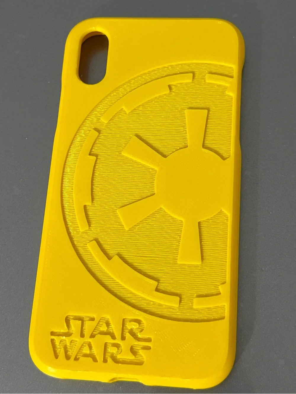 iPhone XR Star Wars Yellow Embossed Galactic Empire Phone Case